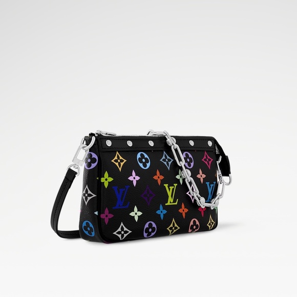 COPY - LIMITED Louis Vuitton x Takashi Murakami Pochette Accessoires Black Mult… - Picture 3 of 15
